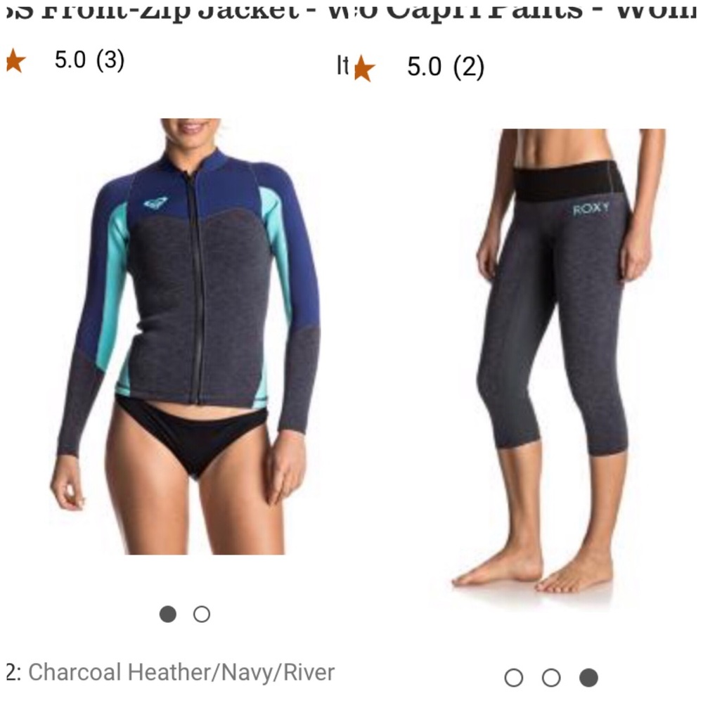 Roxy 2 piece Wetsuit size 10